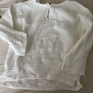 Zara 2-3 white muslin shirt